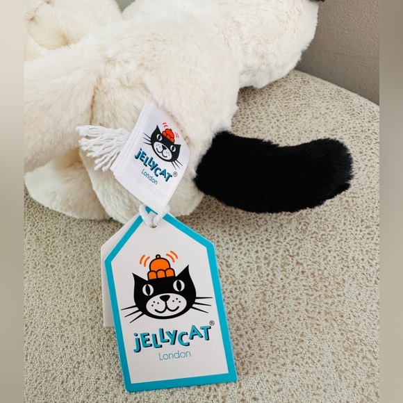 Jellycat Bashful black and cream puppy soother - Picture 5 of 6